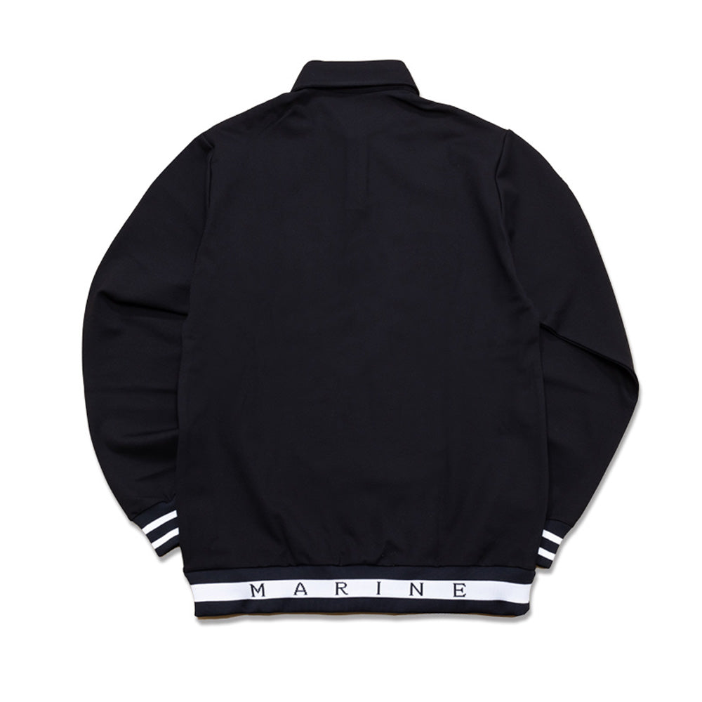 [MMJC-446171] Warm Ponte Hemrib Polo Shirt (Long Sleeve) NAVY