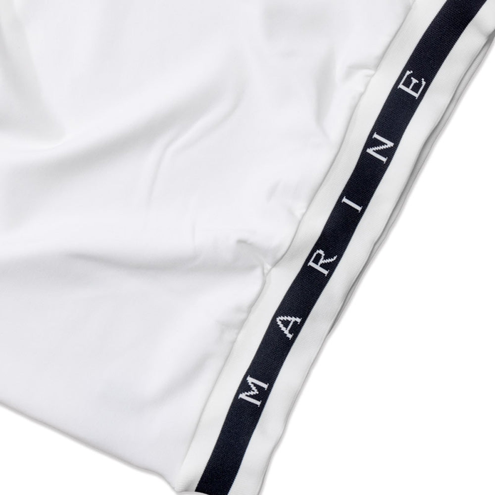 [MMJC-446171] Warm Ponte Hemrib Polo Shirt (Long Sleeve) NAVY