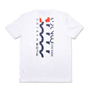 【MMAX434249】SPLIT WAVE Tシャツ WHITE
