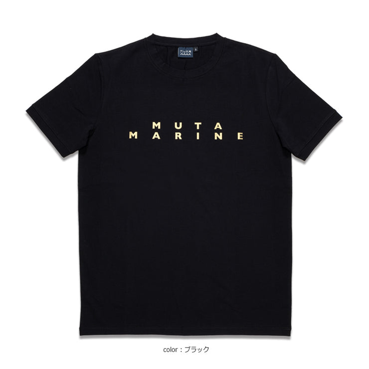 【MMAX434268BK】BACK WAVE FOIL Tシャツ (ブラック)