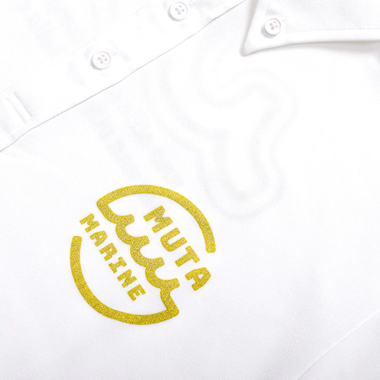 【MMAX-446127】グリッターCIRCLE ポロシャツ (WHITE)