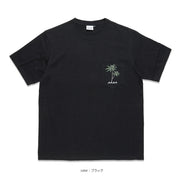 【MMJC434258WH】ペイントパームツリーTシャツ(ブラック)