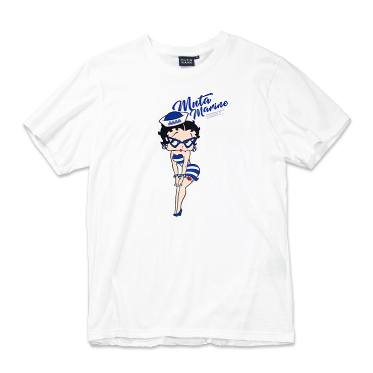 【MMMP434181WH】Betty BoopTM meets mutaMARINE SAILOR Tシャツ (WHITE)