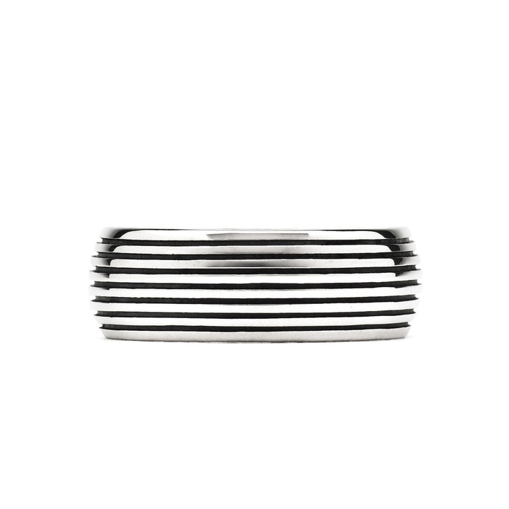 [N25ANE00118] STRIPED BAND RING 