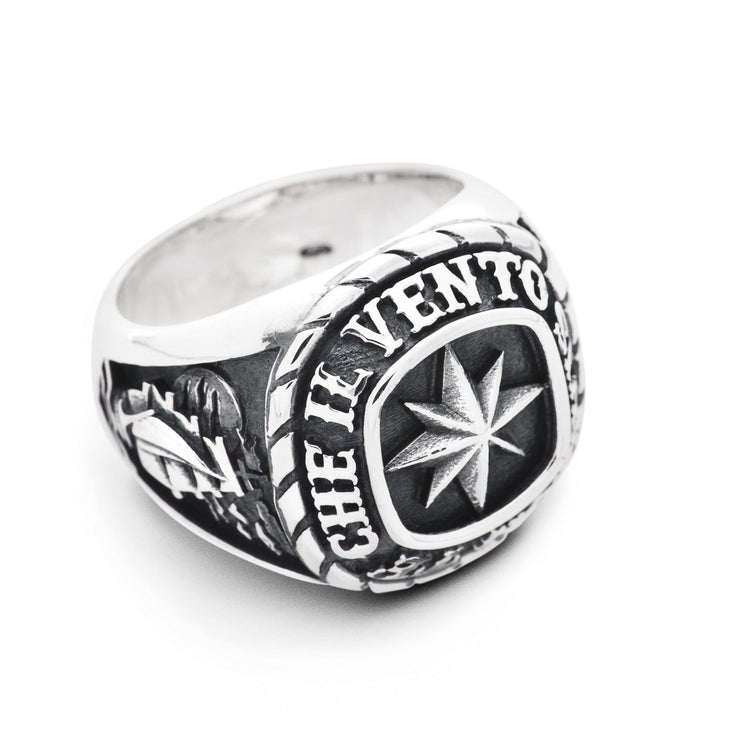 【N25ANE00169】TRADITIONAL WIND ROSE RING