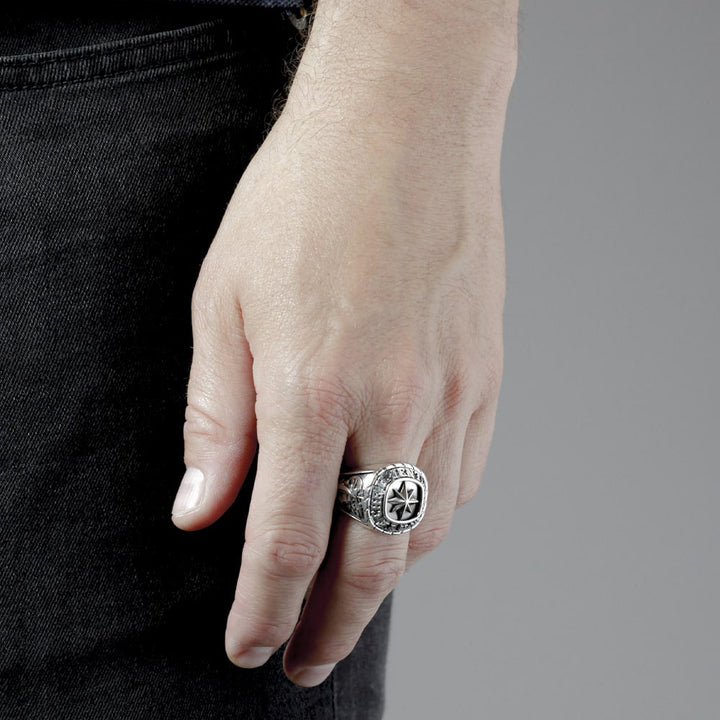 [N25ANE00169]TRADITIONAL WIND ROSE RING 