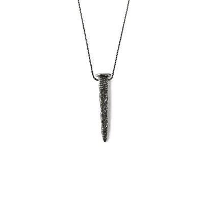 【N25COL00228】FORGED NAIL PENDANT NECKLACE F040 L70