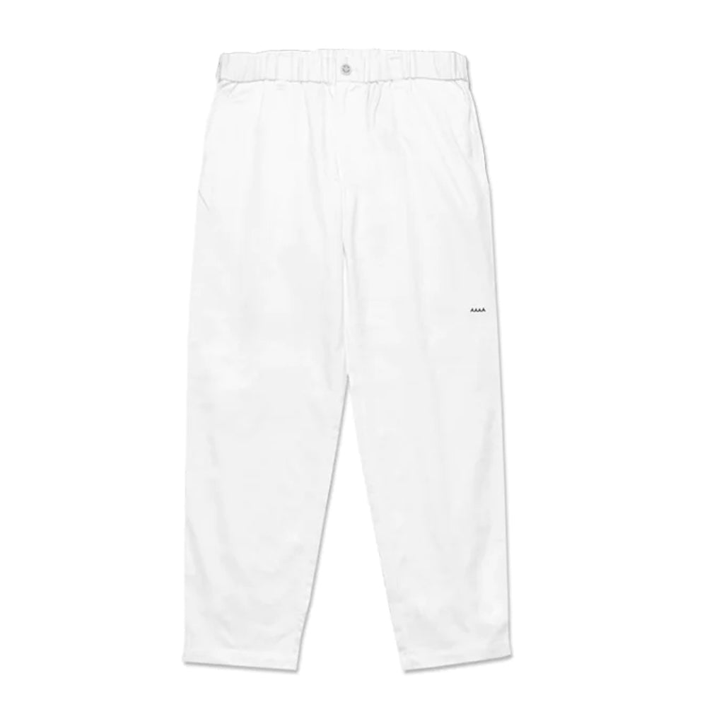 【MMMK-444172】ツイルストレッチ セミワイドパンツ　WHITE